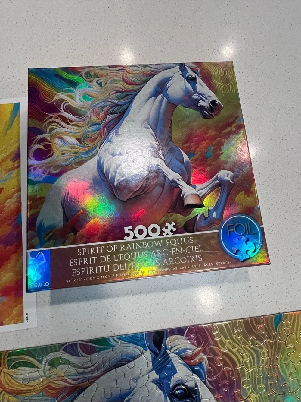 Spirit of Rainbow eqqus Horse Foil Puzzle